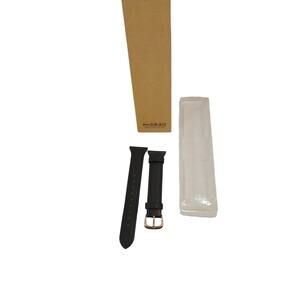 Swees Replacement Leather Band Smart Watch Black